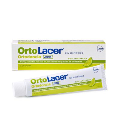 ORTOLACER gel dentífrico lima 75 ml