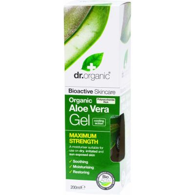 Dr Organic Aloe Vera Gel Maximum Strength 200Ml