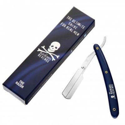 Gestione blu Shavette con logo