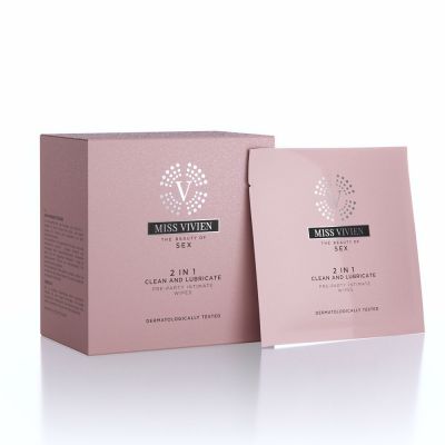 2 IN 1 PRE-PARTY INTIMATE WIPES 10 u