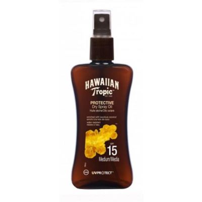 HUILE SÈCHE SPF15 PROTECTRICE HAWAIIAN TROPIC SPF15 MOYEN 200ML