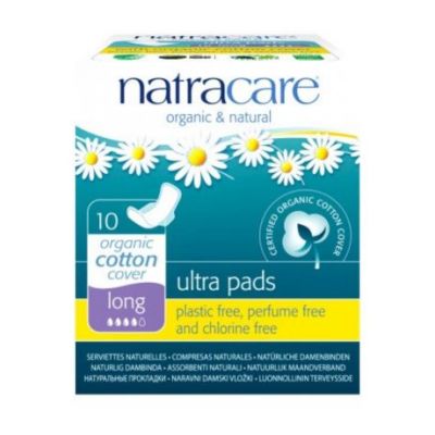 Extra Long Compress with Wings 10 units Natracare