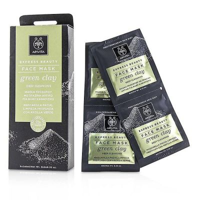 Express Beauty Face Mask Green Clay 2 X 8 Ml