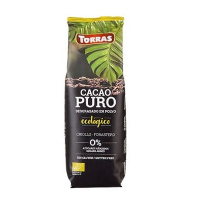 Polvere di Cacao Puro Sgrassato Senza Glutine Bio 150g Torras