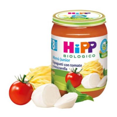 Spaghetti Potitos with Tomato and Mozzarella 8M Bio 190g Hipp
