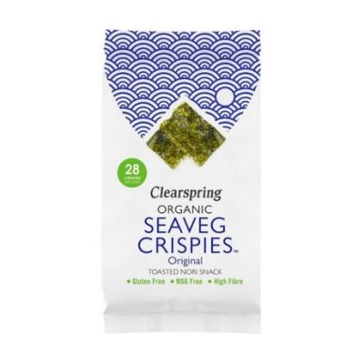 Bio Vegan Toasted Nori Seaweed Snack 4g Clearspring