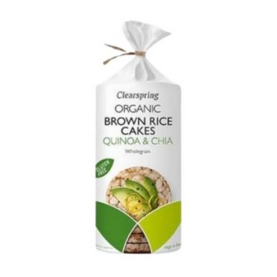 Brown Rice Pancakes with Chia and Quinoa Gluten Free Bio Vegan 120g Clearspring