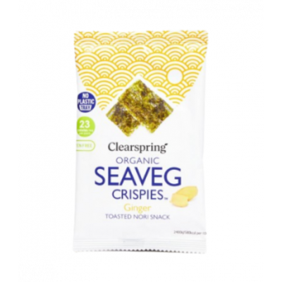 Snack de alga Nori con Jengibre 4g Clearspring