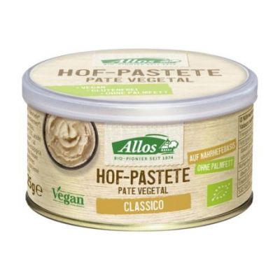 Pate Vegetal Clasico SinGluten Bio Vegan 125g Allos