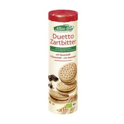 Biscotti Ripieni Al Cioccolato Nero Bio 330g Allos