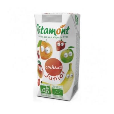 Zumo Multifrutas Cocktail Junior Bio 6x200ml Vitamont