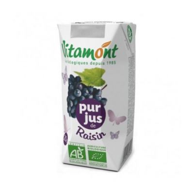 Zumo de Uva Negra Bio 6x200ml Vitamont
