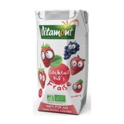 Organic Strawberry Juice 6x200ml Vitamont