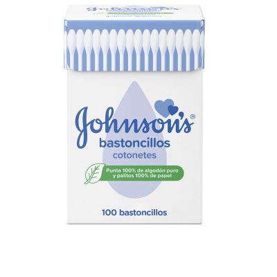 Johnson's Babytupfer für Babys, Kinder und Erwachsene, 100 % reine Baumwolle, 100 Stück