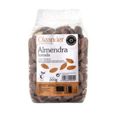 Almendra Tostada con Piel bio 200g Oleander