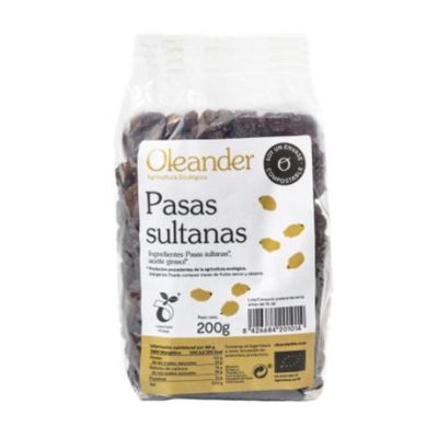 Organic Vegan Sultanas Raisins 200g Oleander