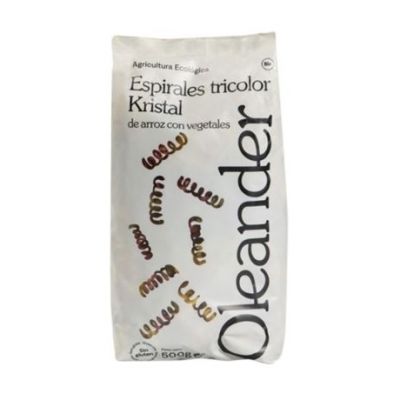 Spirali Tricolore Pasta Di Riso Senza Glutine Bio Vegan 500g Oleandro