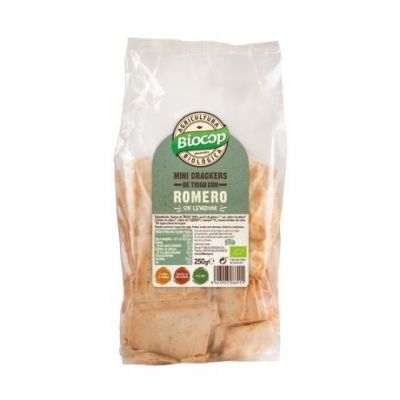 Mini Crackers Trigo con Romero Eco Vegan 250g Biocop