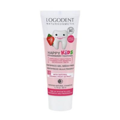 Dentifrico Gel para Niños Fresa Bio 50ml Logona