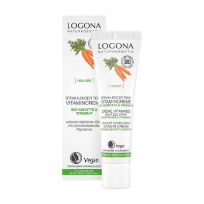 Crema viso vitaminica vegana biologica alla carota 40ml Logona