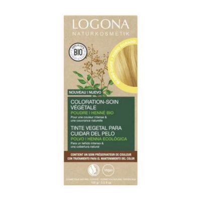 Colorante Vegetale Biondo Dorato 010 Bio Vegan 100g Logona