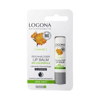 Bio Gluten-Free Calendula Nourishing Lip Balm 4.5g Logona