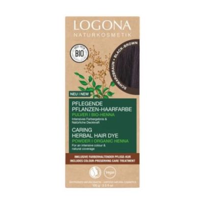 Tinte Vegetal Negro 101 Intenso Bio Vegan 100g Logona