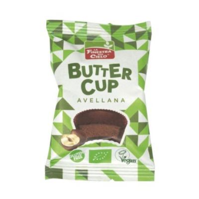 Snack Butter Cup Hazelnut Eco Gluten Free 15 units x 25g La Finestra