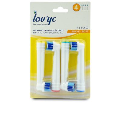LOVYC Soft Flexo brosse électrique de remplacement 4 unités