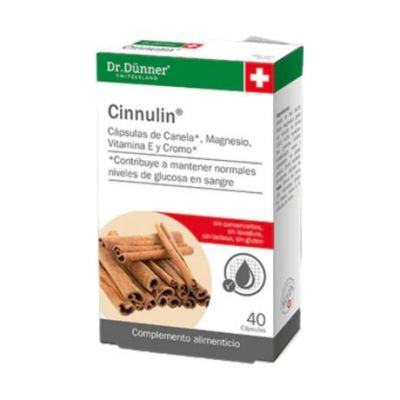 Cinnulin Control Azucar SinGluten 40caps Salus