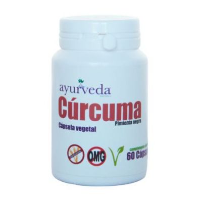 Curcuma con Pimienta Negra SinGluten Vegan 60caps Ayurveda