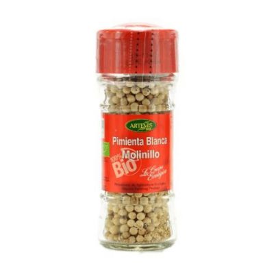 White Pepper Organic Grinder 45g Artemis