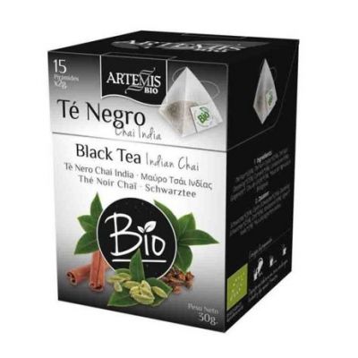 Black Tea Chai India Vegan Bio 15 Piramides Artemis