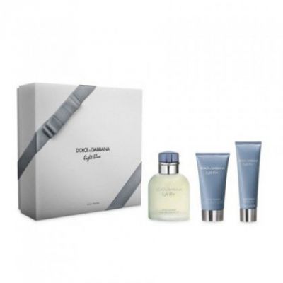 Lote Dolce & Gabbana Light Blue Pour Homme Edt 125 Ml + Asb 75 Ml + Sg 50 Ml