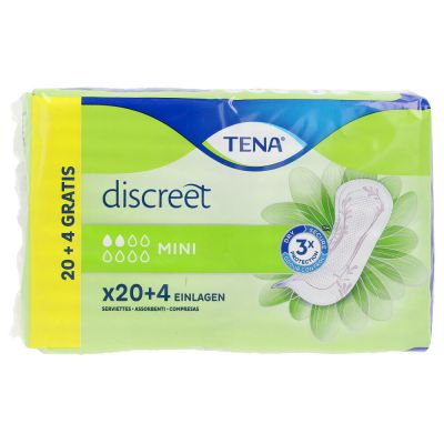 DISCREET mini serviette d'incontinence 24 unités