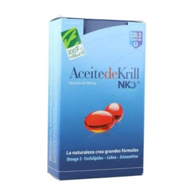 Aceite de Krill NKO 500Mg 40caps 100 Natural