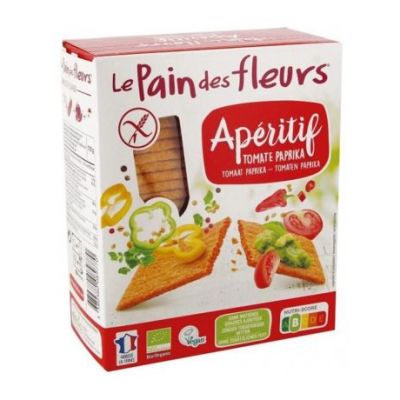 Tostadas de Tomate Paprika Aperitif SinGluten Bio Vegan 150g Le Pain Des Fleurs