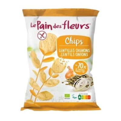 Chips Lentejas Cebolla SinGluten Eco 50g Le Pain des Fleurs