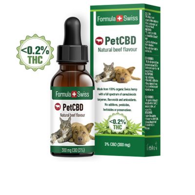 PETCBD natural beef flavor 300mg CBD <0.2% THC 10 ml