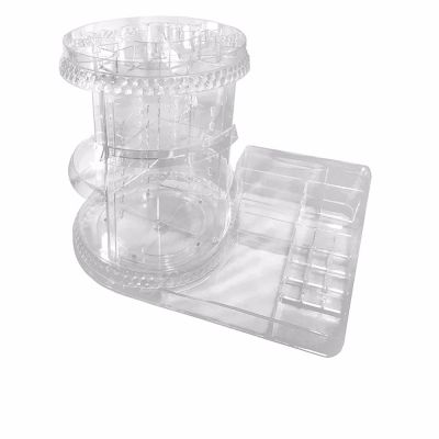 ORGANIZADOR MAQUILLAJE girarotio con estantes #transparente