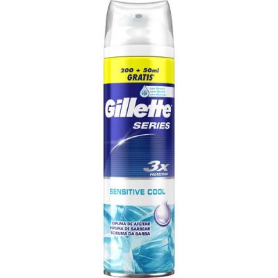 Gillette Series Sensitive Cool Mousse à Raser Peau Sensible 250Ml
