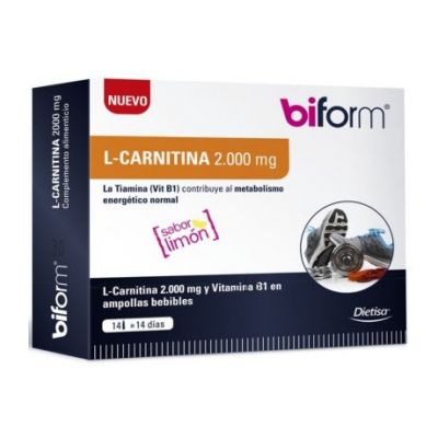L-Carnitine 2000Mg 14 Flacons Biforme