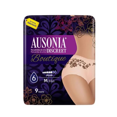 Ausonia Discreet Boutique Culottes-Pantalon pour perte d'urine 9 unités