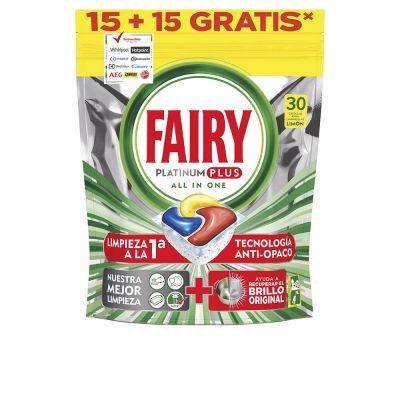 FAIRY PLATINUM PLUS CITRON passe au lave-vaisselle 30 capsules