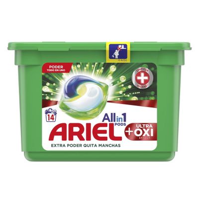 ARIEL PODS ULTRA OXI lessive 3en1 14 capsules