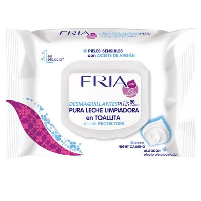 Fria Toallitas Desmaquillantes Leche Night Calming 20 Uds