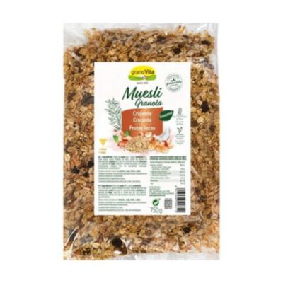 Muesli Crujiente con Frutos Secos 750g Granovita