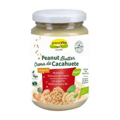 Crema de Cacahuetes Crunchy SinGluten Bio Vegan 350g Granovita