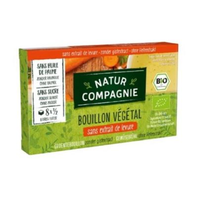 Caldo Vegetal Sin Levadura Bio 8cubitos Natur Compagnie