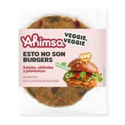 BioBurguer Seitan Shiitake y Pimientos Vegan 160g Ahimsa